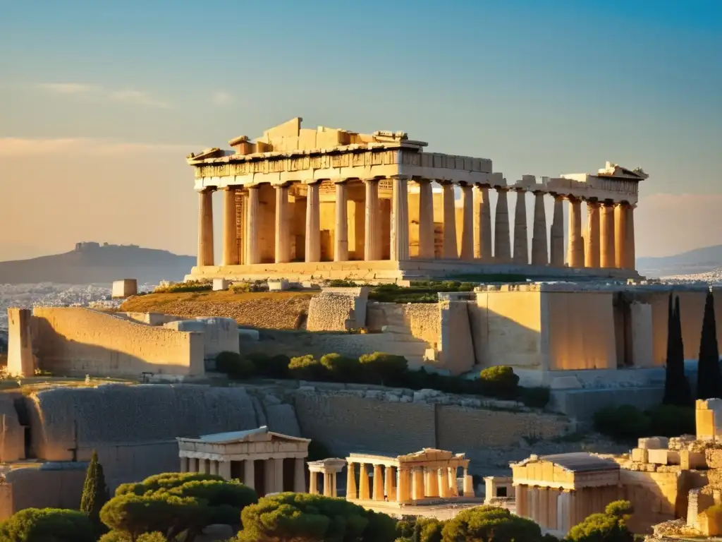 Acrópolis de Atenas, Grecia: Parthenon Influencia cultural embajadas griegas en la majestuosa Acropolis