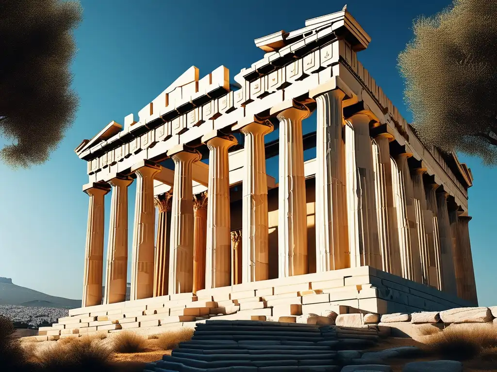 Impresionante imagen de la majestuosa Acrópolis en Atenas, Grecia - Influencia de Pericles en la Guerra del Peloponeso