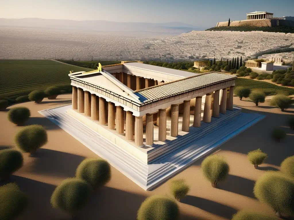 Impresionante imagen 8k de Atenas con el Parthenon y leyes alimentarias en la Antigua Grecia