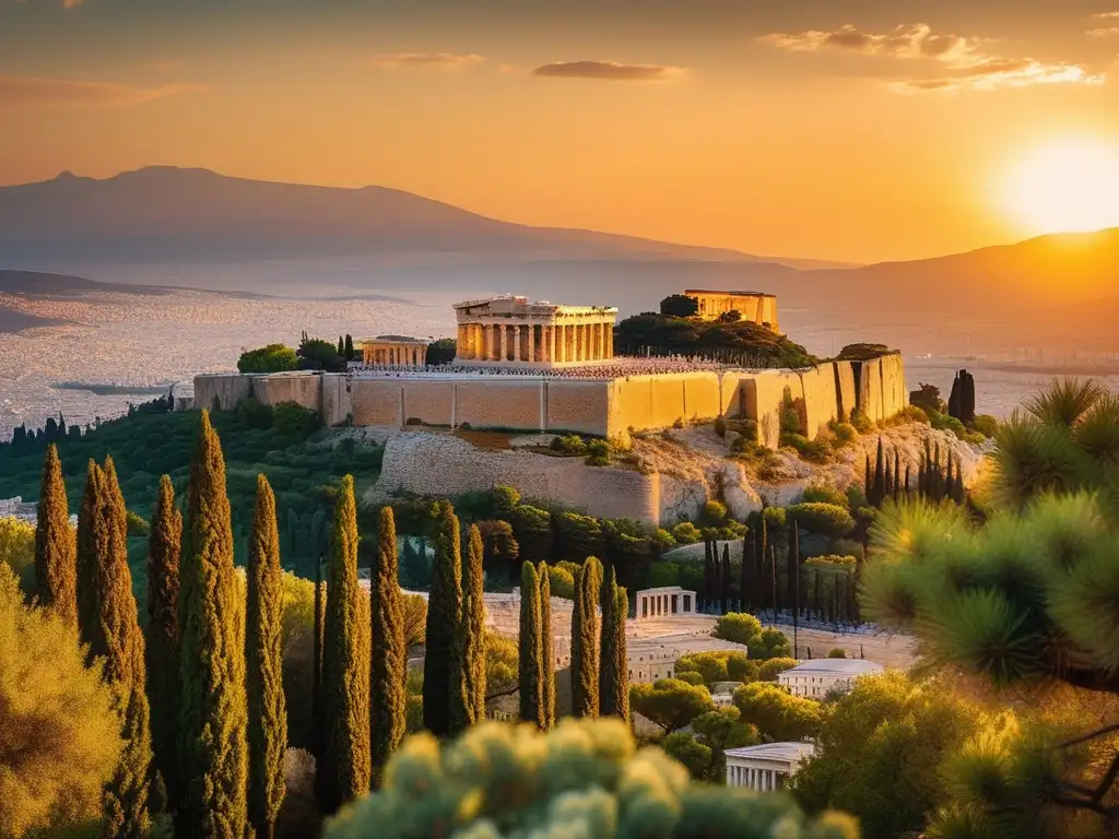 Vista impresionante de la Acrópolis en Atenas, Grecia - Influencia de Pericles en Grecia