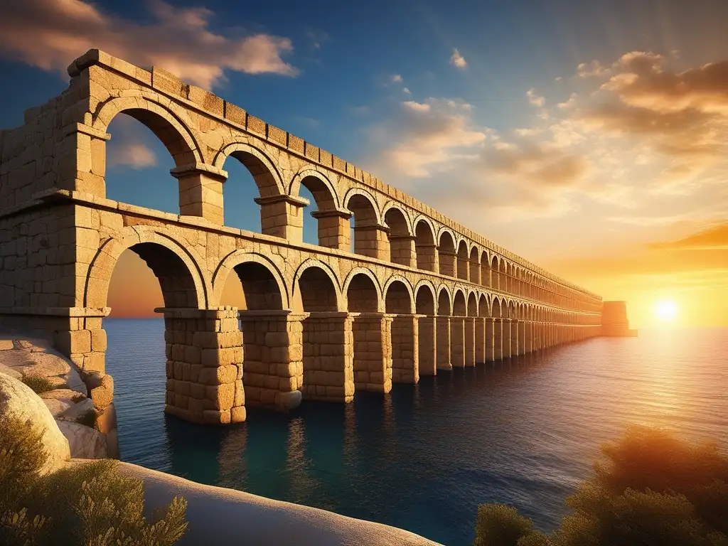 Aqueducto griego antiguo - Secretos arquitectura tecnología construcciones Grecia -