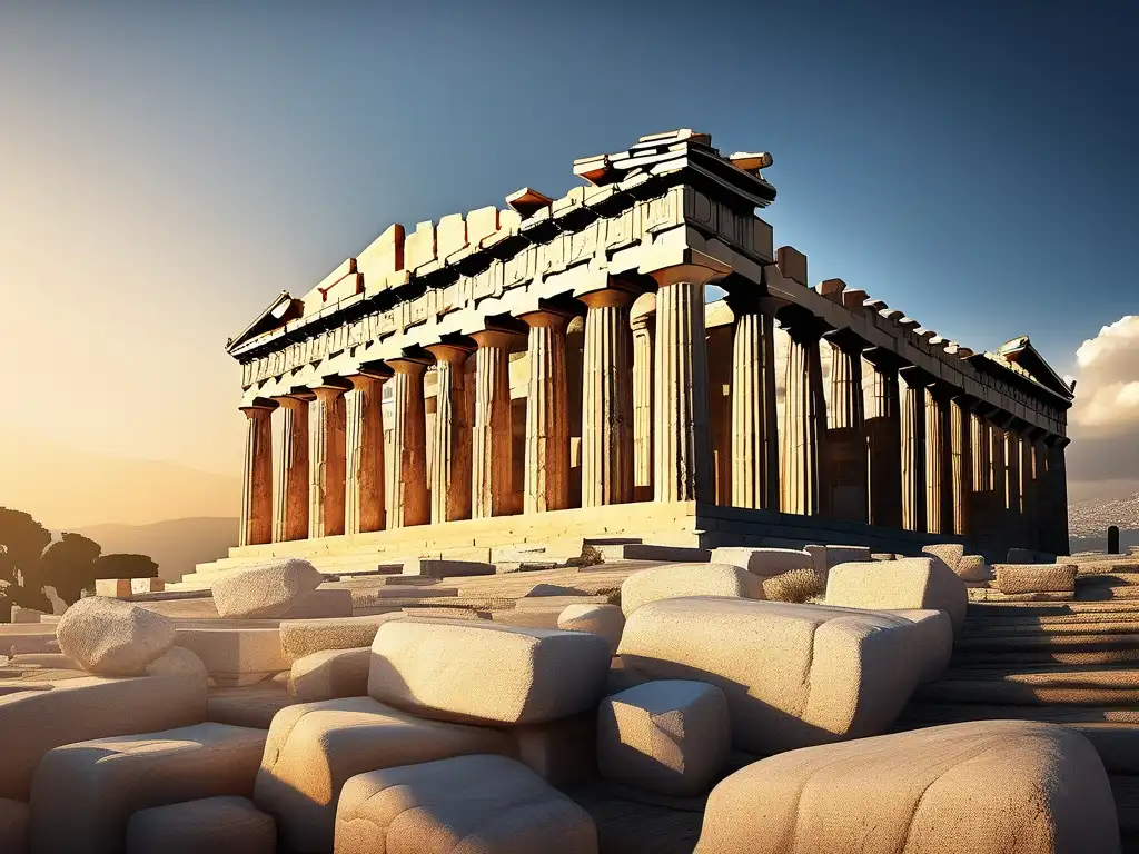 Ruinas del Partenón en Atenas, Grecia