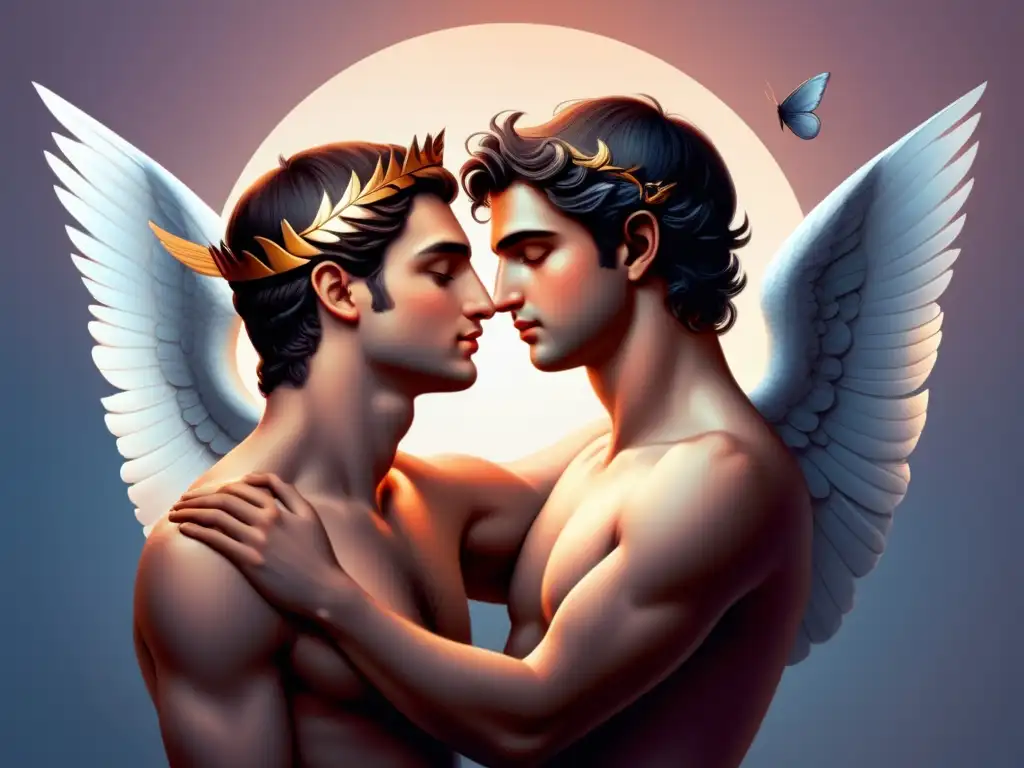 Imagen de Eros y Psique, amor mitológico en literatura occidental