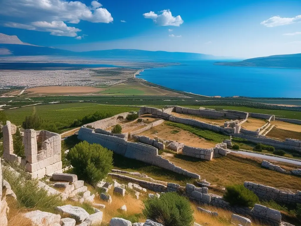 Vista impresionante de la antigua ciudad de Corinto: Importancia de Corinto en la Antigua Grecia