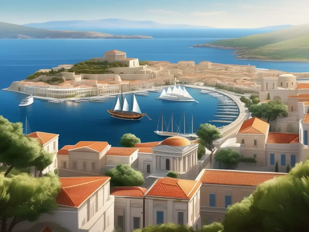 Expansión comercial de la Antigua Grecia en ciudad portuaria