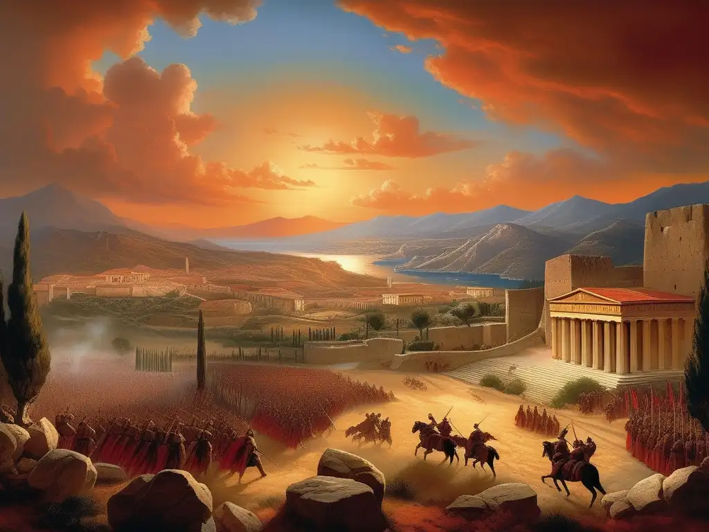 Panorama de la antigua Grecia en guerra: guía del cambio social (110 caracteres)