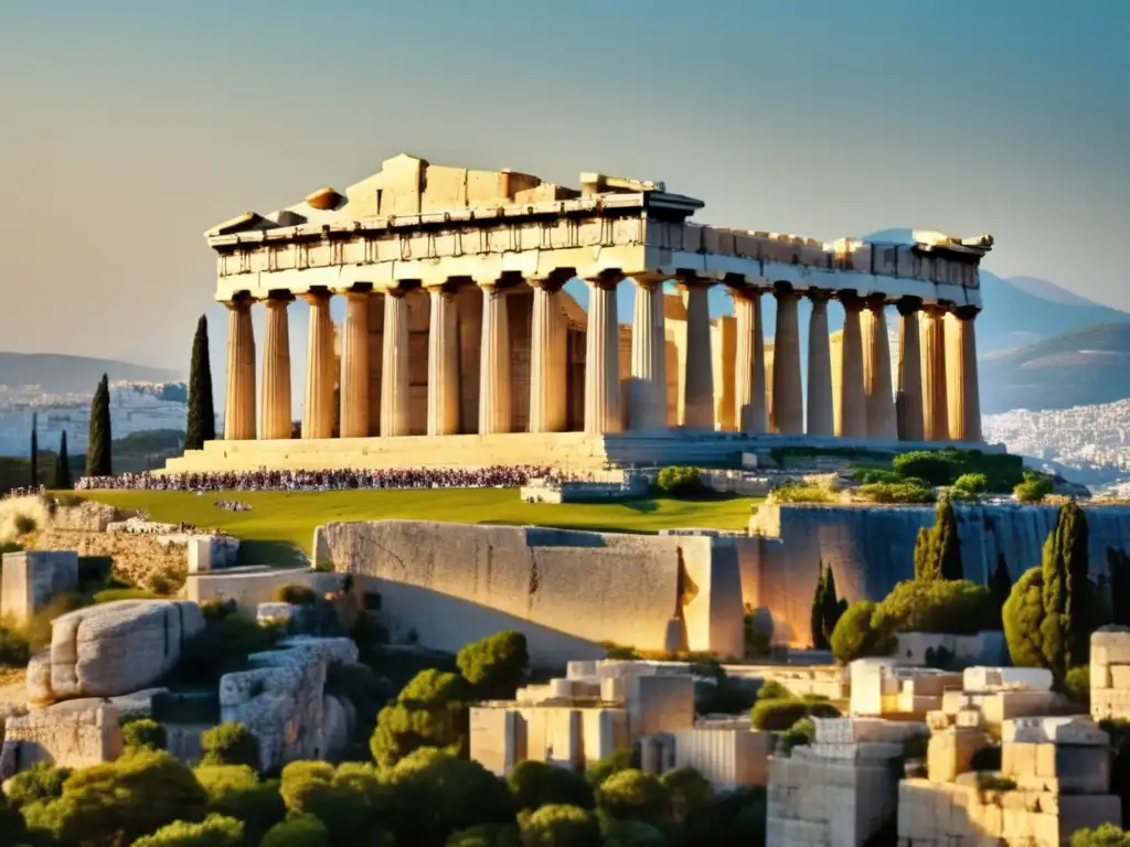 Influencia de la Antigua Grecia en la democracia moderna: Parthenon, símbolo arquitectónico de la revolucionaria democracia