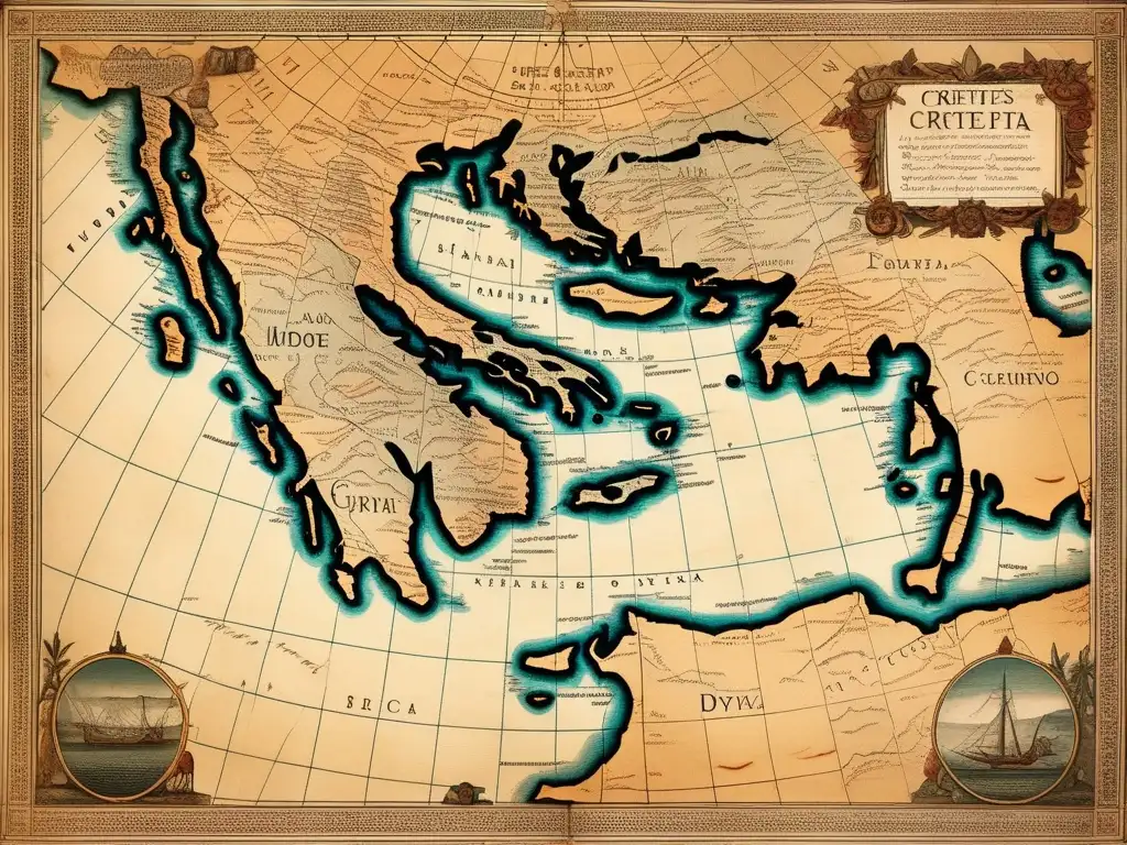 Mapa antiguo de Grecia: Interpretación geográfica