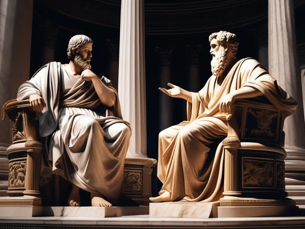 Debate filosófico: Diferencias y semejanzas entre Aristóteles y Platón