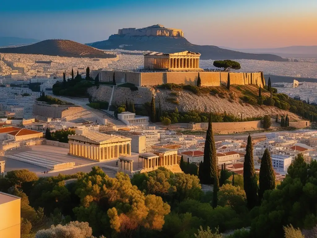 Panorama de Atenas, antigua ciudad griega: Tratados diplomáticos en la Grecia Antigua