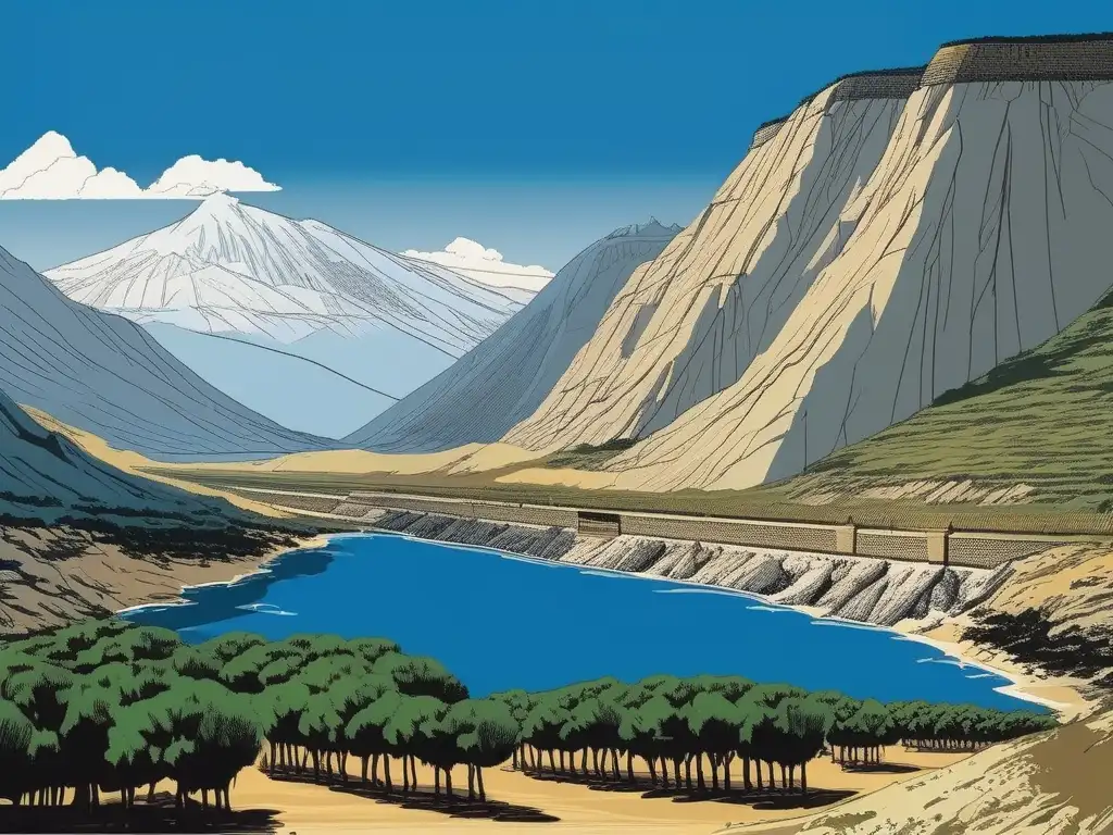 Batalla de Thermopylae: paisaje impresionante, terreno abrupto, acantilados imponentes