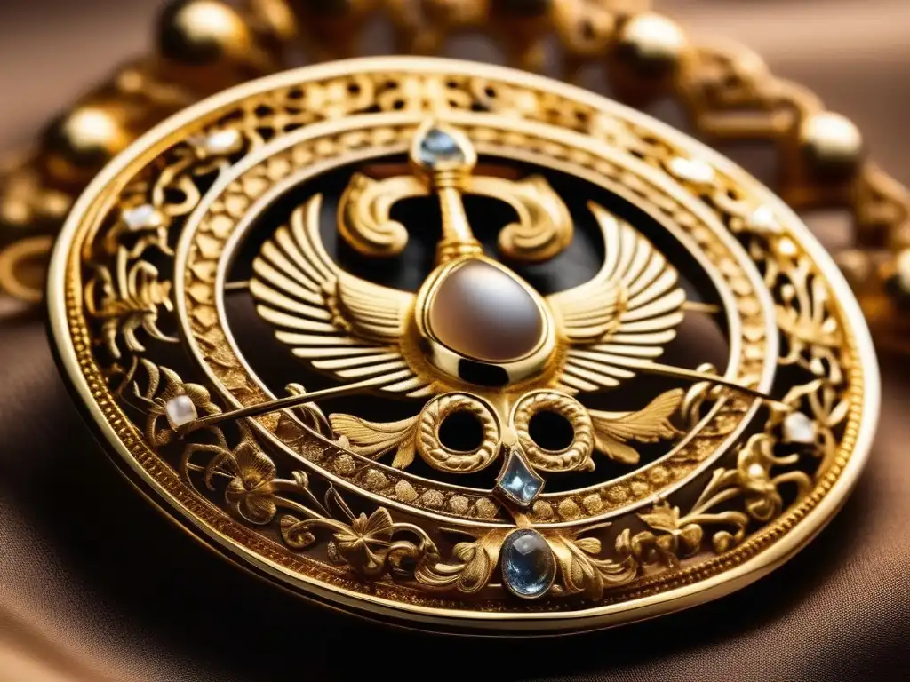 Broche de oro con simbolismo oculto en la vestimenta de la Antigua Grecia