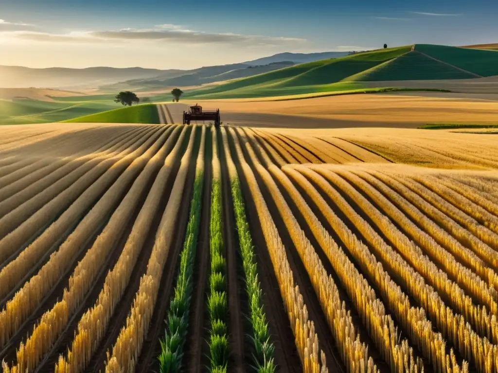 Revolución agrícola griega: el arado de hierro en un paisaje agrícola impresionante