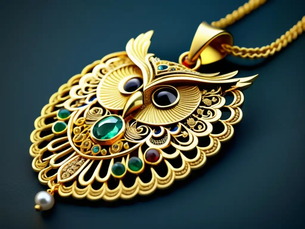 Joyería antigua Grecia: Collar de oro exquisitamente elaborado con detalle y belleza