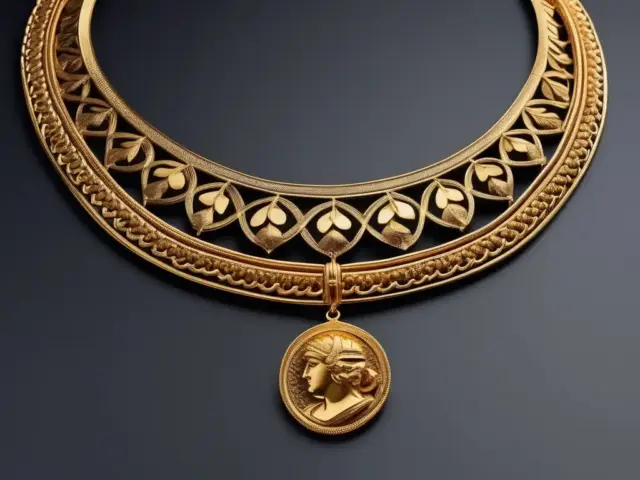 collar de oro griego antiguo 82 1
