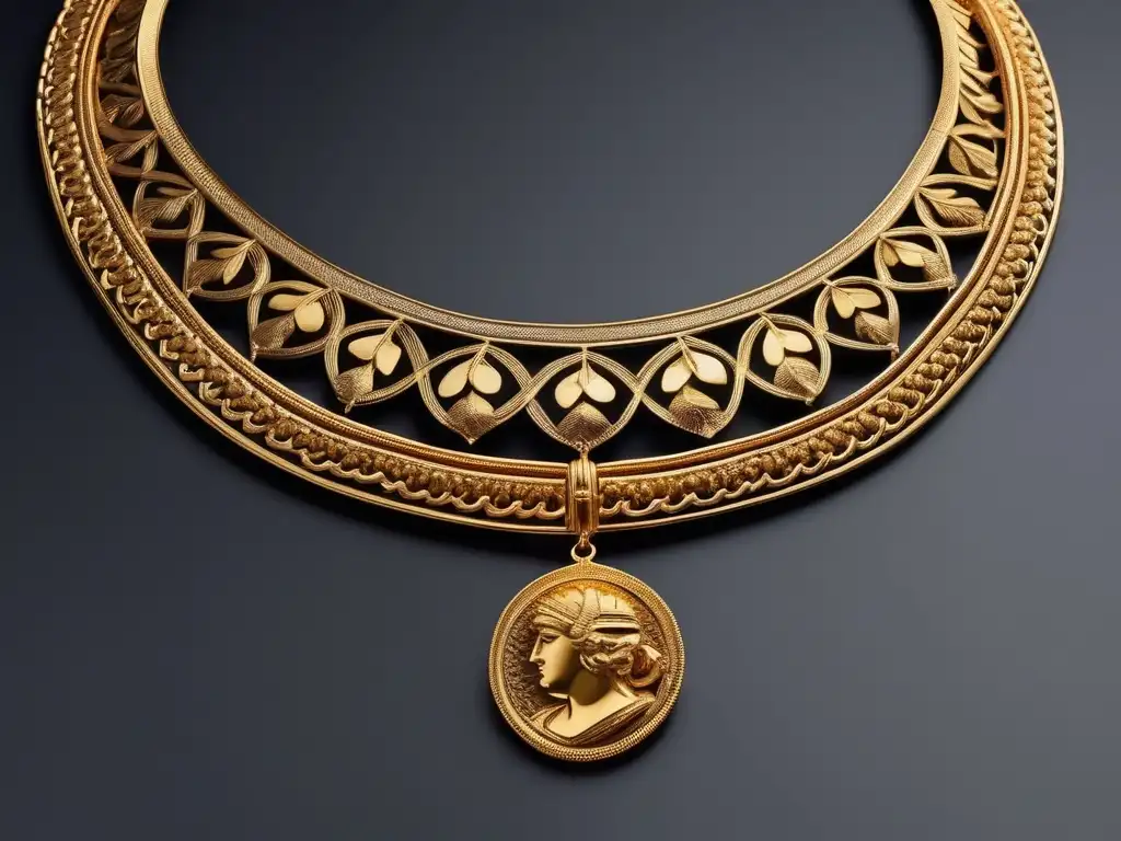 collar de oro griego antiguo 82 1