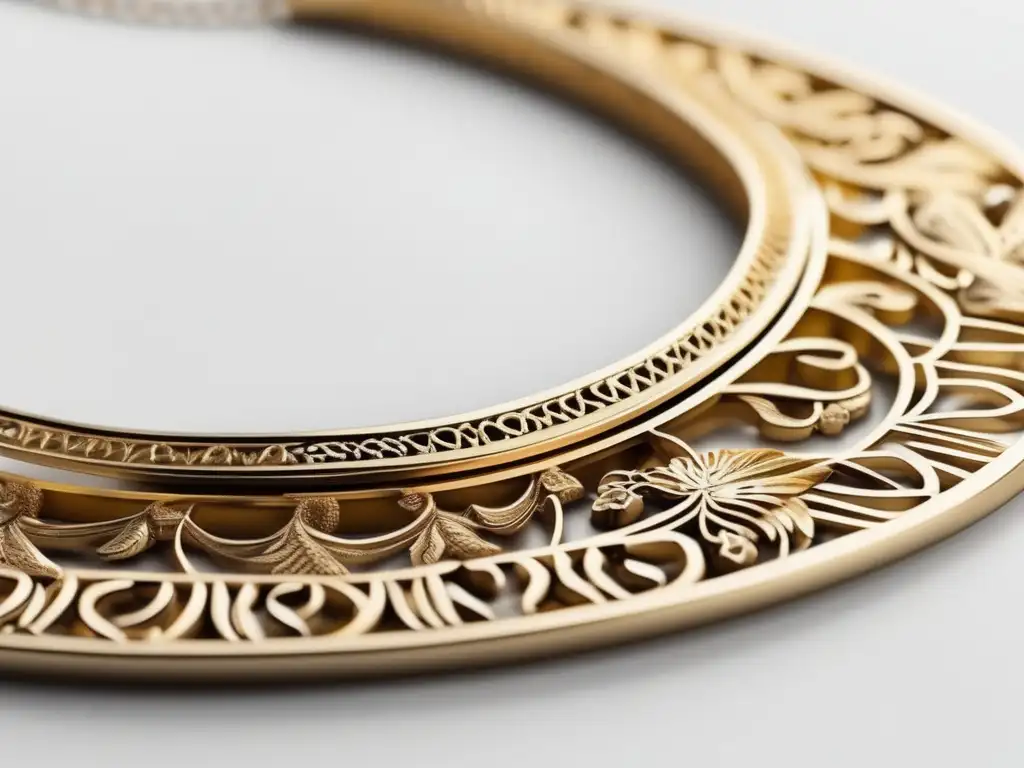 Joyería antigua grecia valor oro: collar oro con diosa griega