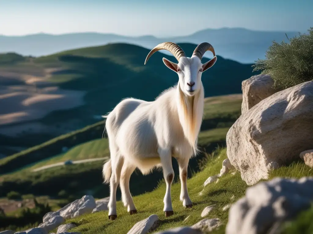 Paisaje griego con cabra blanca: significado y simbolismo en la Antigua Grecia