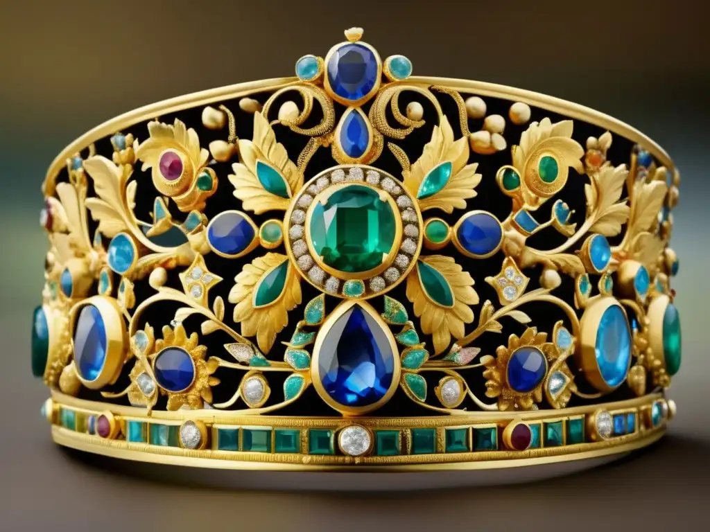 Diadema griega antigua con adornos: historia y encanto