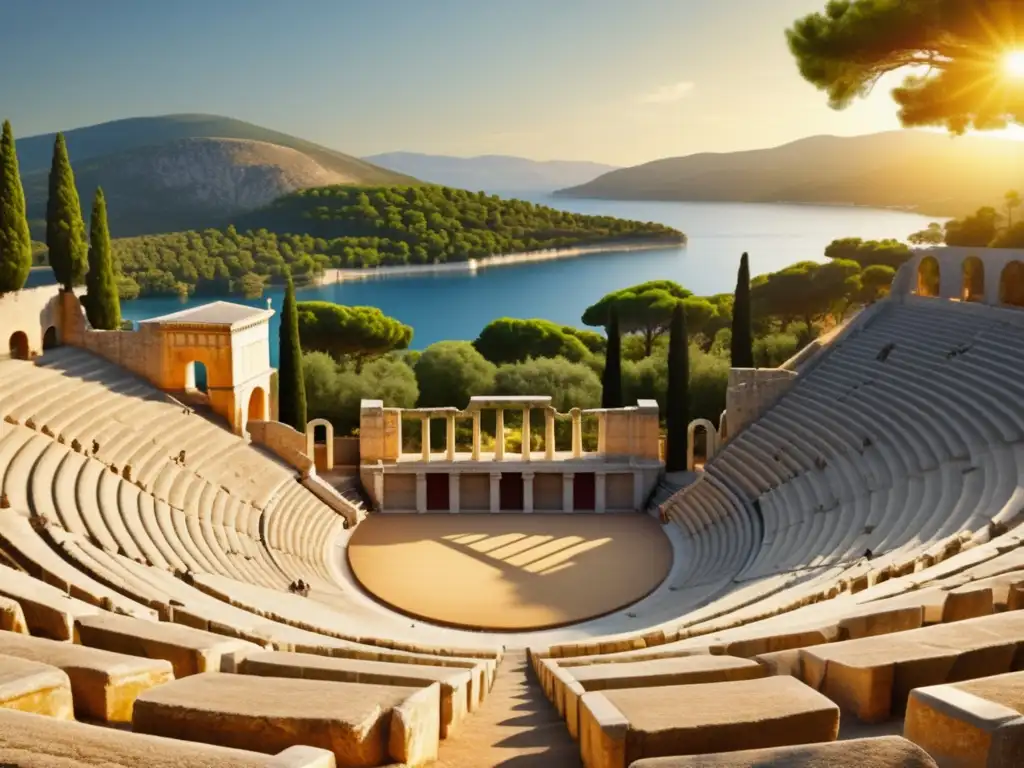 Cantos y ofrendas sonoras en la Antigua Grecia: Mágico anfiteatro de Epidaurus, bañado en luz dorada