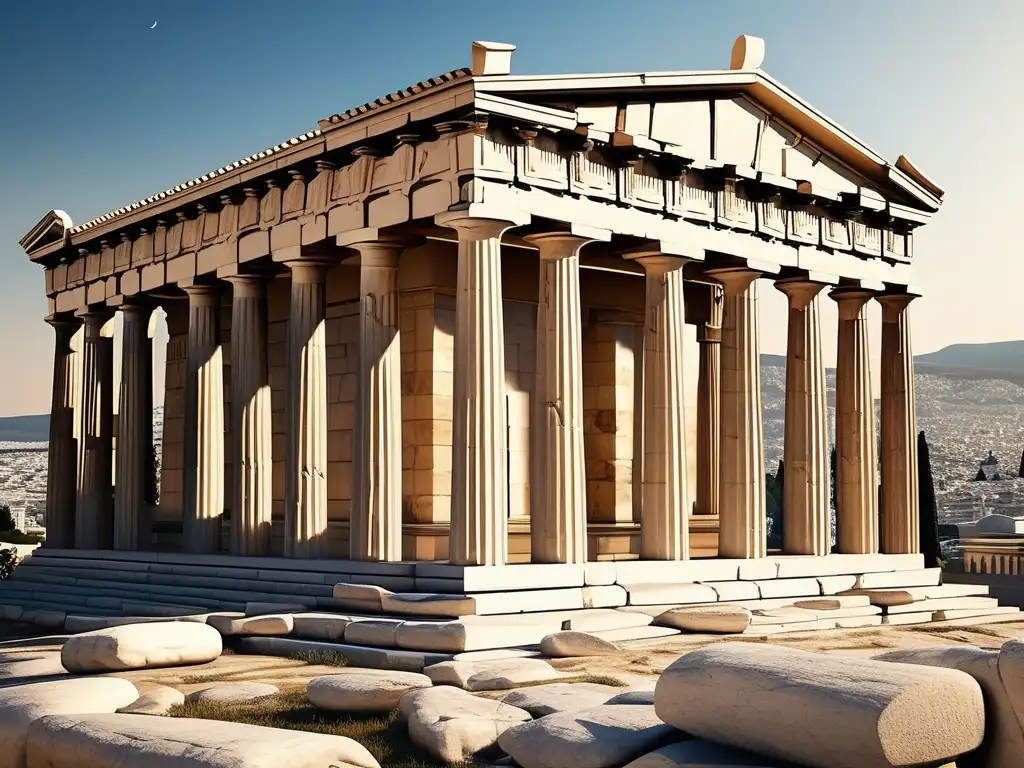 Santuario Erecteión Acrópolis dioses Grecia, templo majestuoso en Atenas, con detalles arquitectónicos y paisajes deslumbrantes