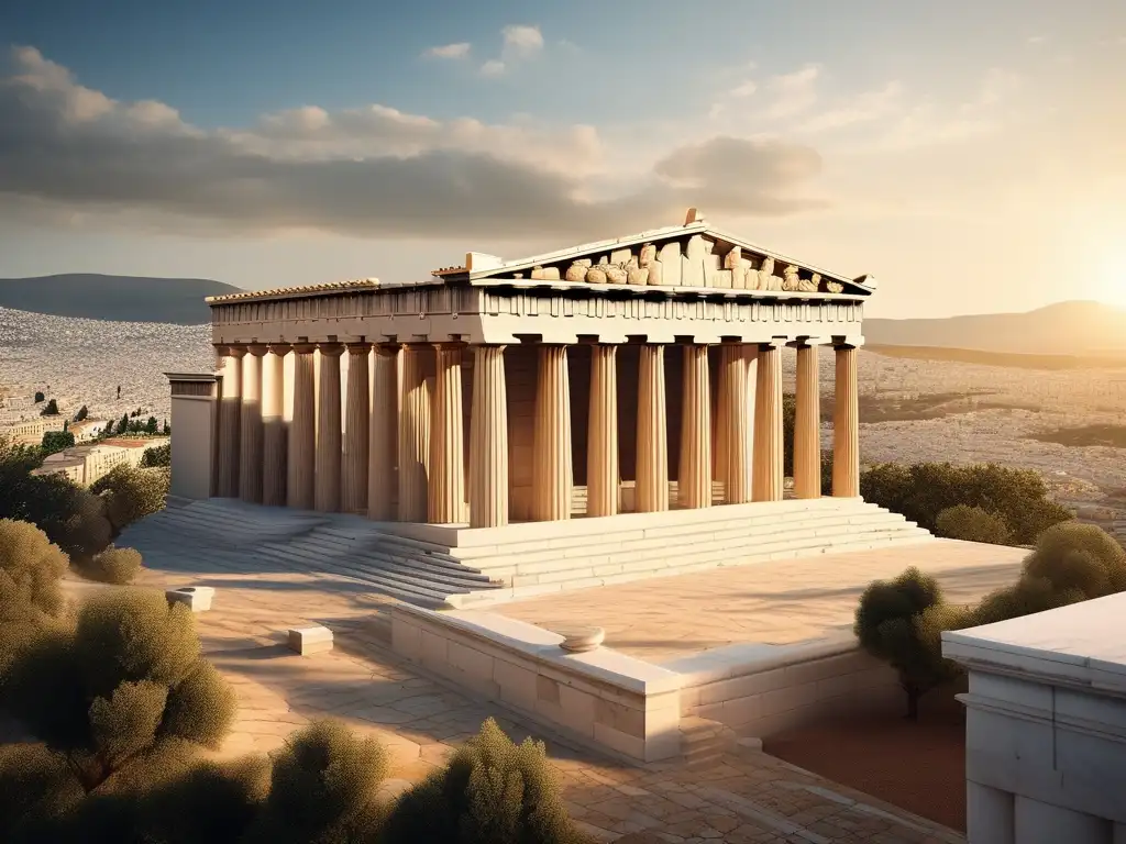 Maravillosa imagen fotorealista que muestra la grandeza y maravillas arquitectónicas de la antigua Grecia - Distribución de poder en la Polis griega