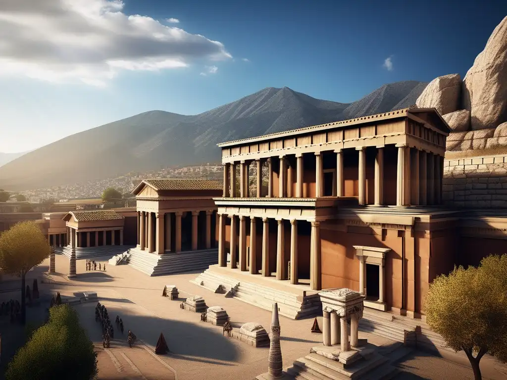 Herramientas de guerra en Esparta: una imagen impactante muestra la imponente arquitectura y presencia formidable de la ciudad estado