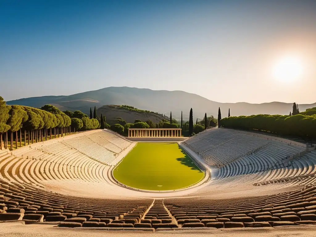 Estadio antiguo de Olympia: Arquitectura estadios Antigua Grecia secretos