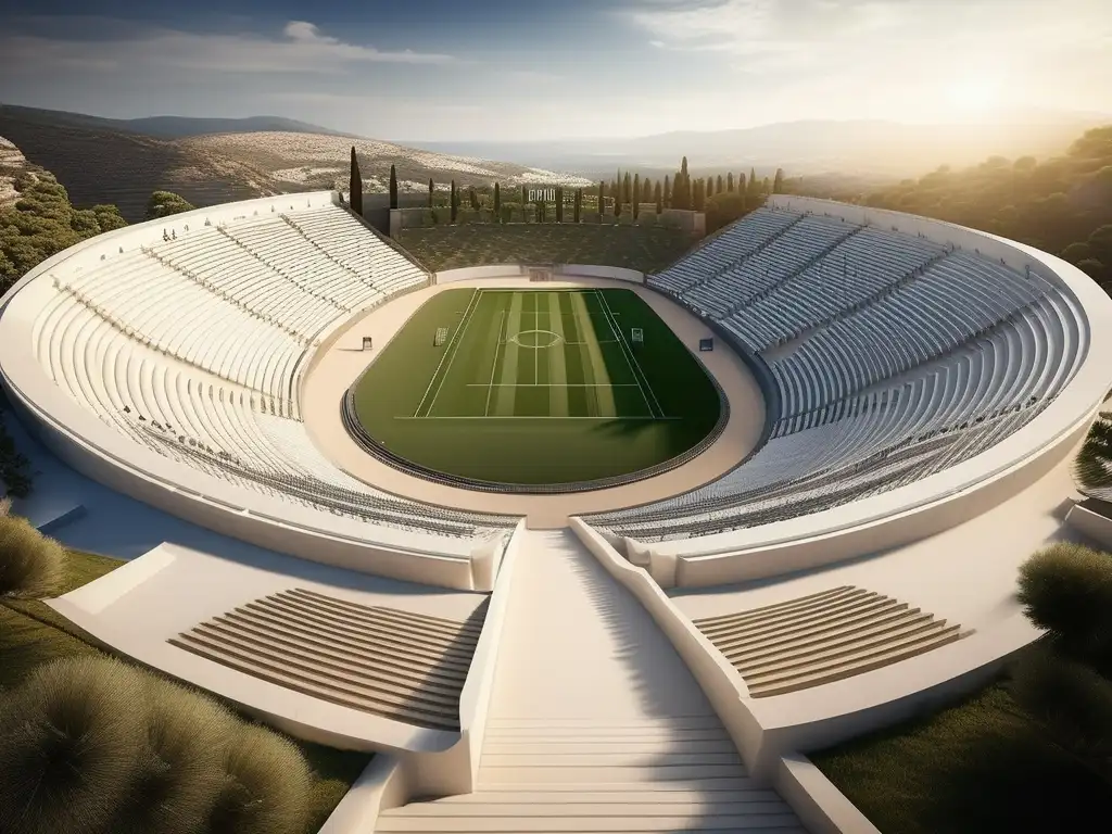 Estadio griego antiguo: ingeniería y belleza en su máximo esplendor