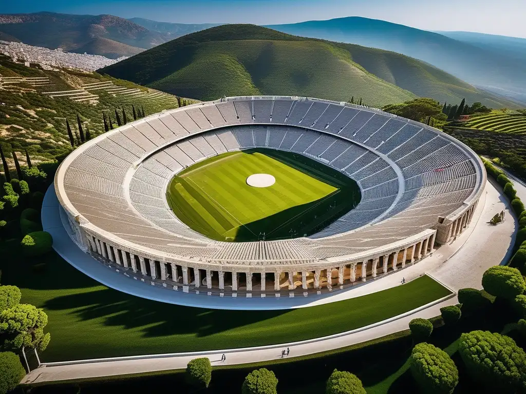 Estadio antiguo Grecia, arquitectura monumental