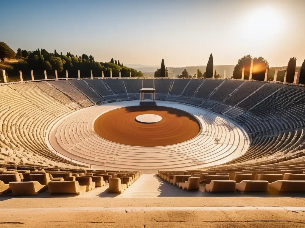 Estadio Olímpico antiguo en Olympia, Grecia