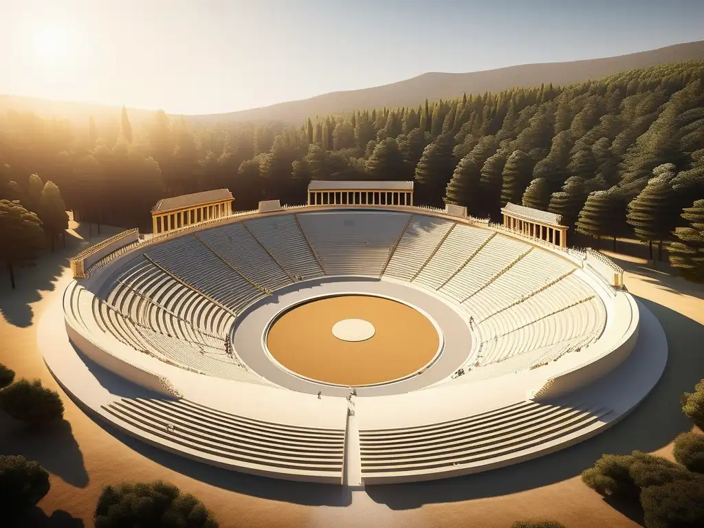 Estadio de Olympia, arquitectura monumental en Grecia