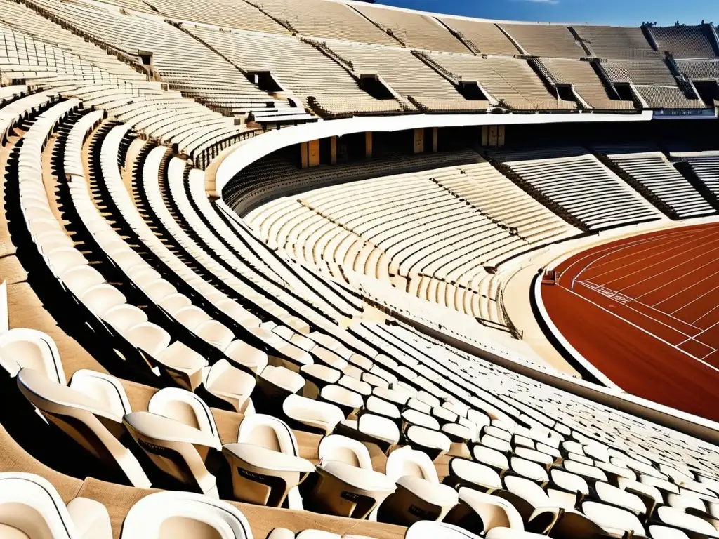 Importancia de los Juegos Panatenaicos en el antiguo estadio Panatenaico de Atenas, Grecia