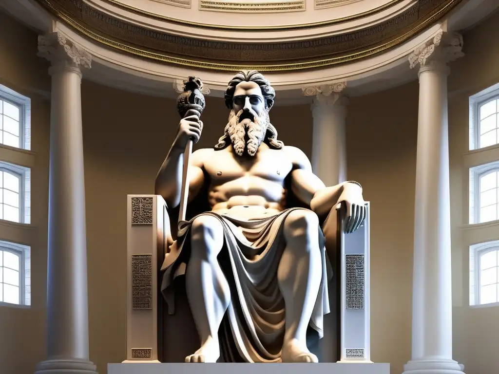 Misteriosa escultura de Zeus en Olimpia