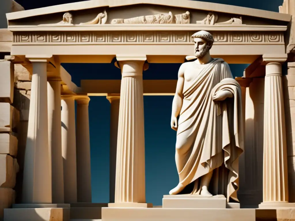 Estatua griega con prendas exteriores: significado y simbolismo en la Antigua Grecia