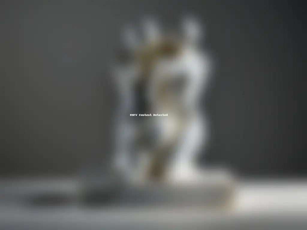 Influencia filosofía helenística en política: Escultura minimalista de figuras entrelazadas en mármol pulido