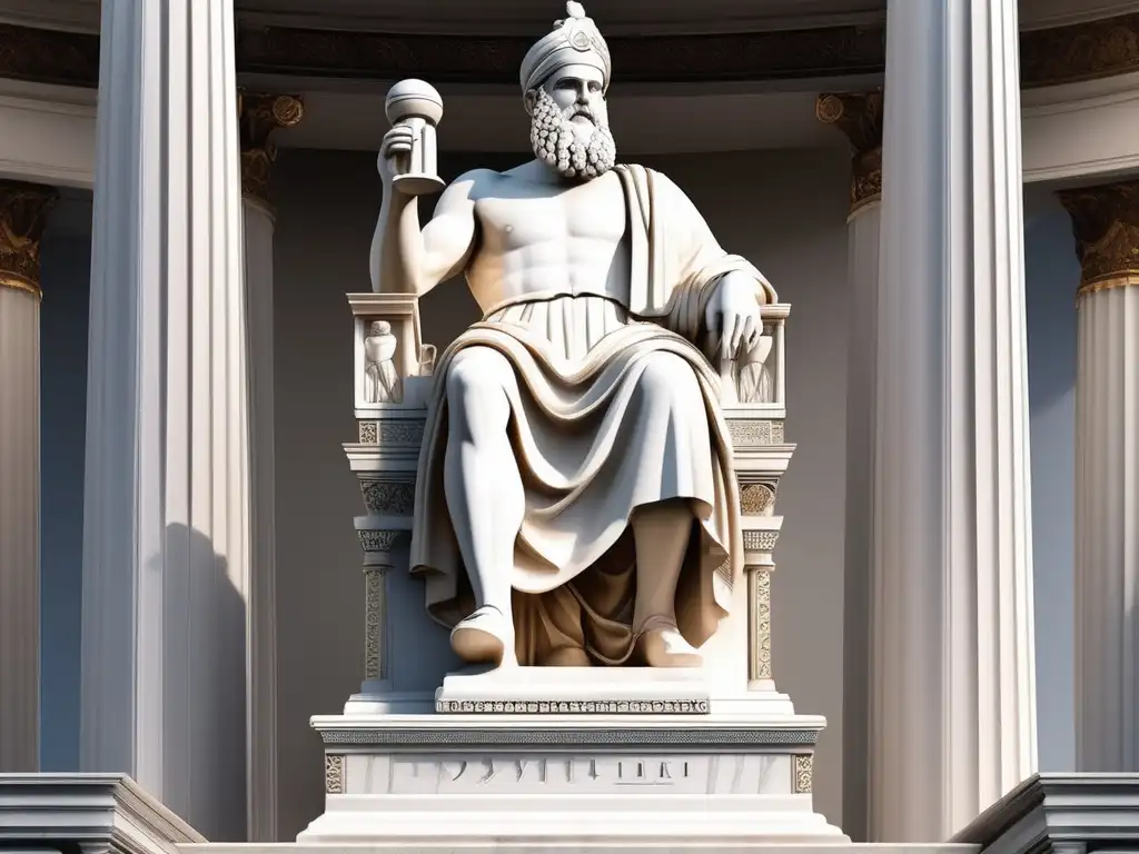 Estatua mármol Pericles: liderazgo y estrategia en la Antigua Grecia