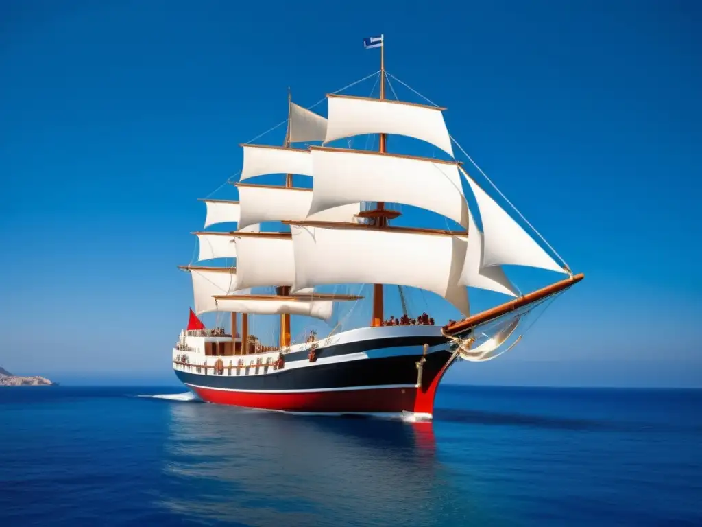 Barco griego comercio expansión en Mediterráneo
