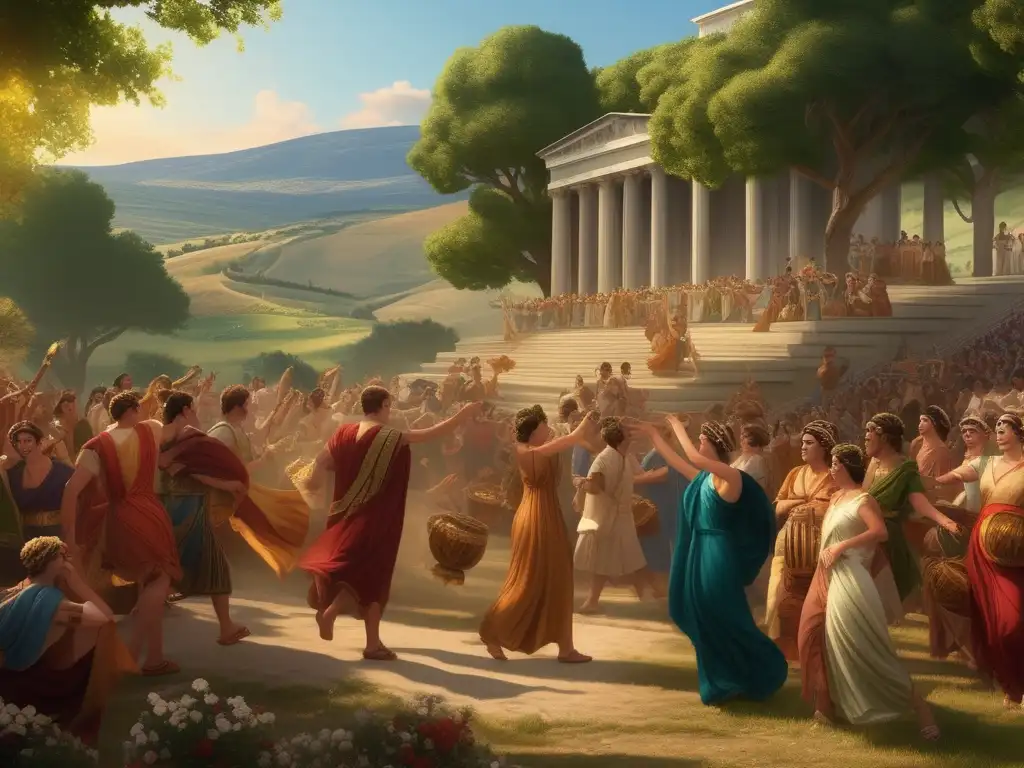 Celebración Dionisias Rurales: Tradición y fertilidad en la antigua Grecia