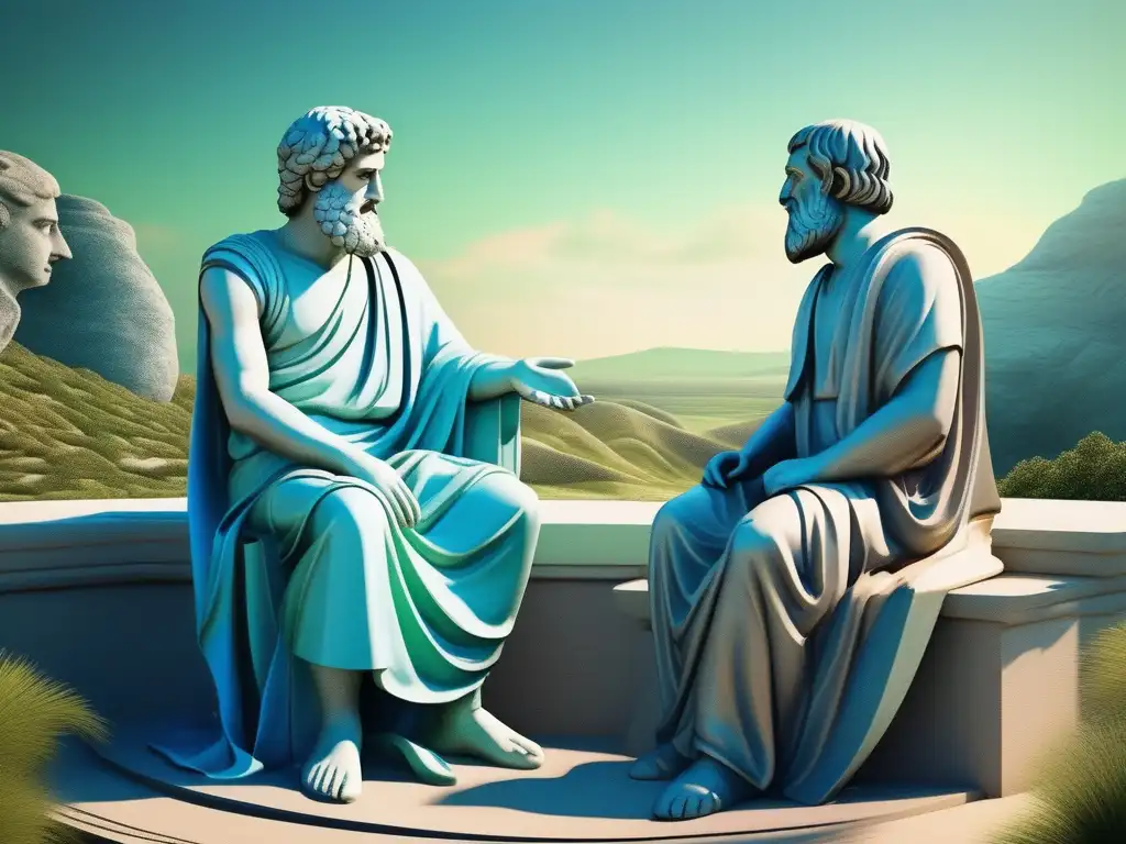 Discusión filosófica entre Aristóteles y Platón: Diferencias y semejanzas entre dos gigantes