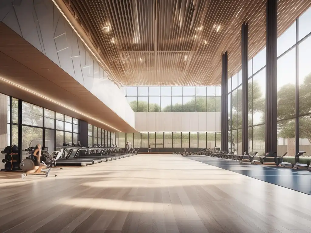 Palestra griega: arquitectura y diseño en un gimnasio moderno con influencias antiguas