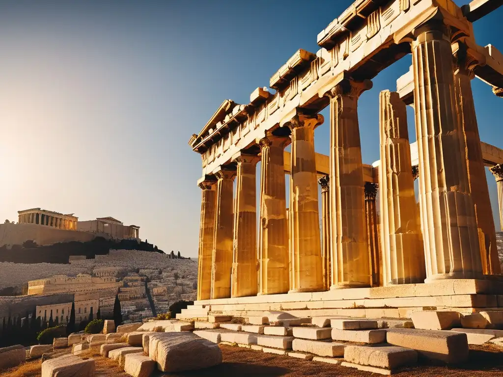 Majestuosa Acrópolis de Atenas con Parthenon, símbolo de la arquitectura antigua - Secretos culinarios Acrópolis fiestas grandes