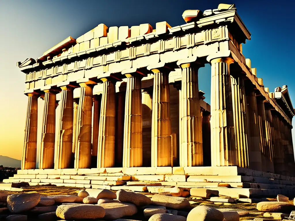 Parthenon en la Acrópolis: Magnífica arquitectura y belleza en Grecia