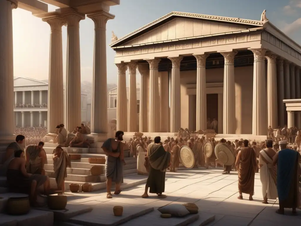 Sociedad financiera en la antigua Grecia: mercado, arquitectura y actividades económicas