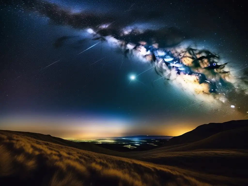 Impresionante imagen del cielo nocturno, mostrando la inmensidad del cosmos