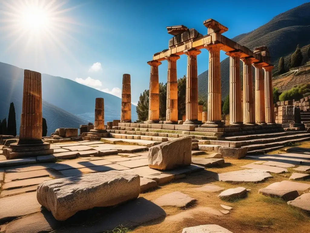 Templo de Apolo en Delphi, Grecia