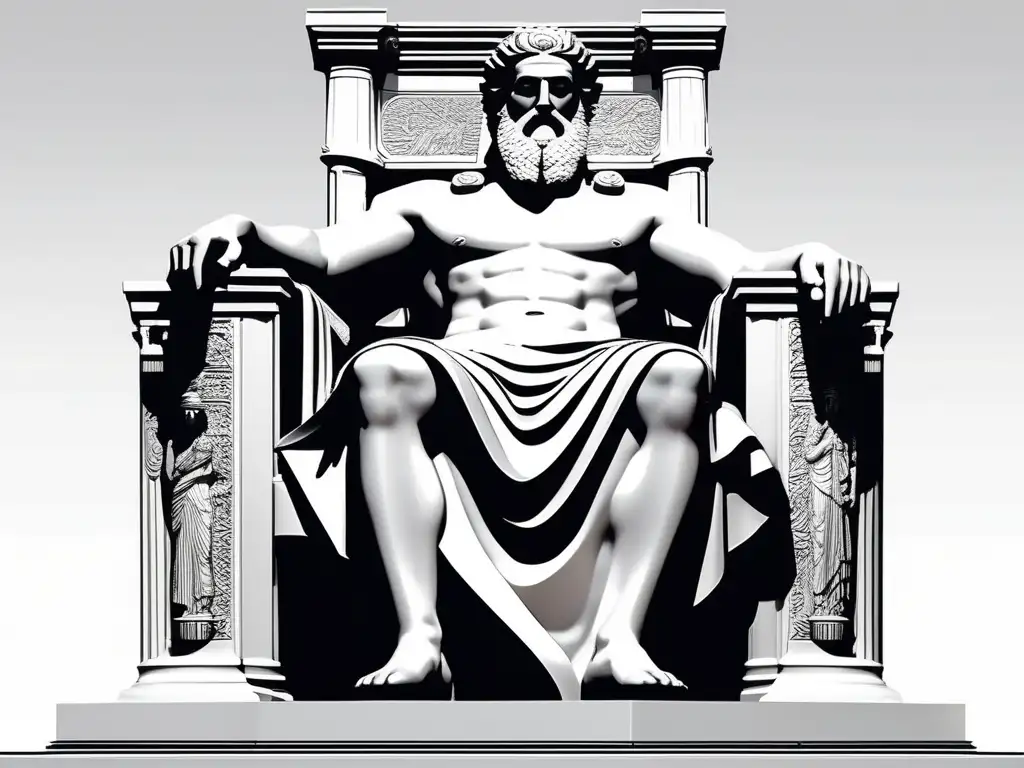 Escultura de Zeus en Olympia - Interpretación de la historia griega