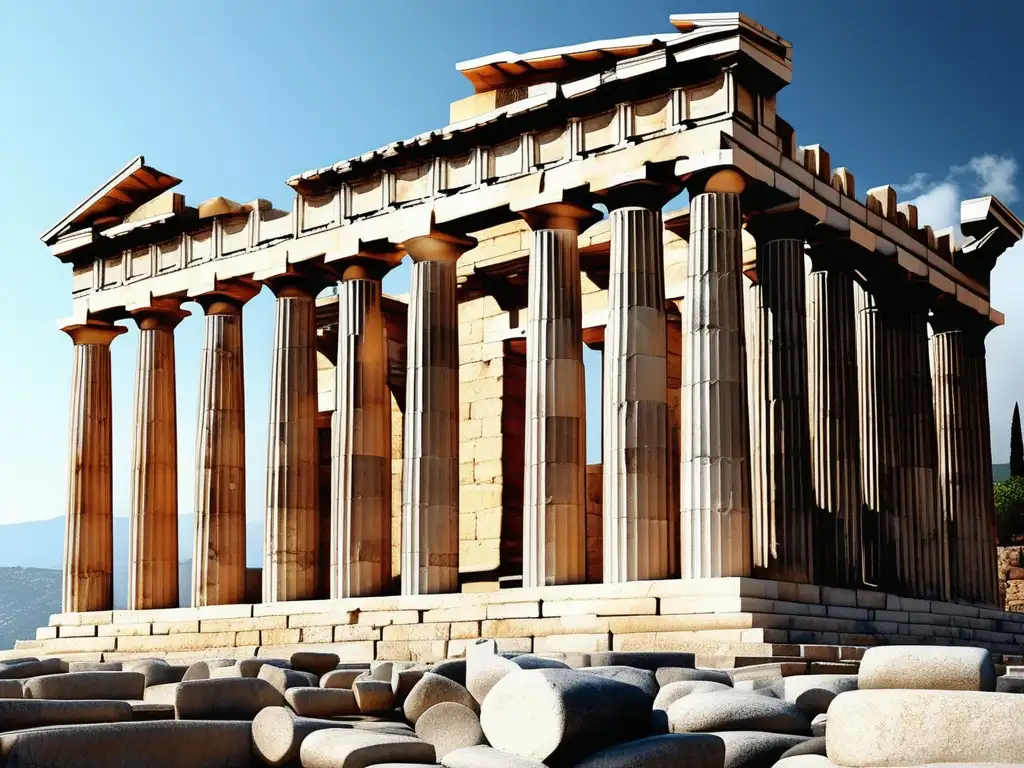 Técnicas construcción Grecia: Parthenon, Templo Apollo y Teatro Epidaurus