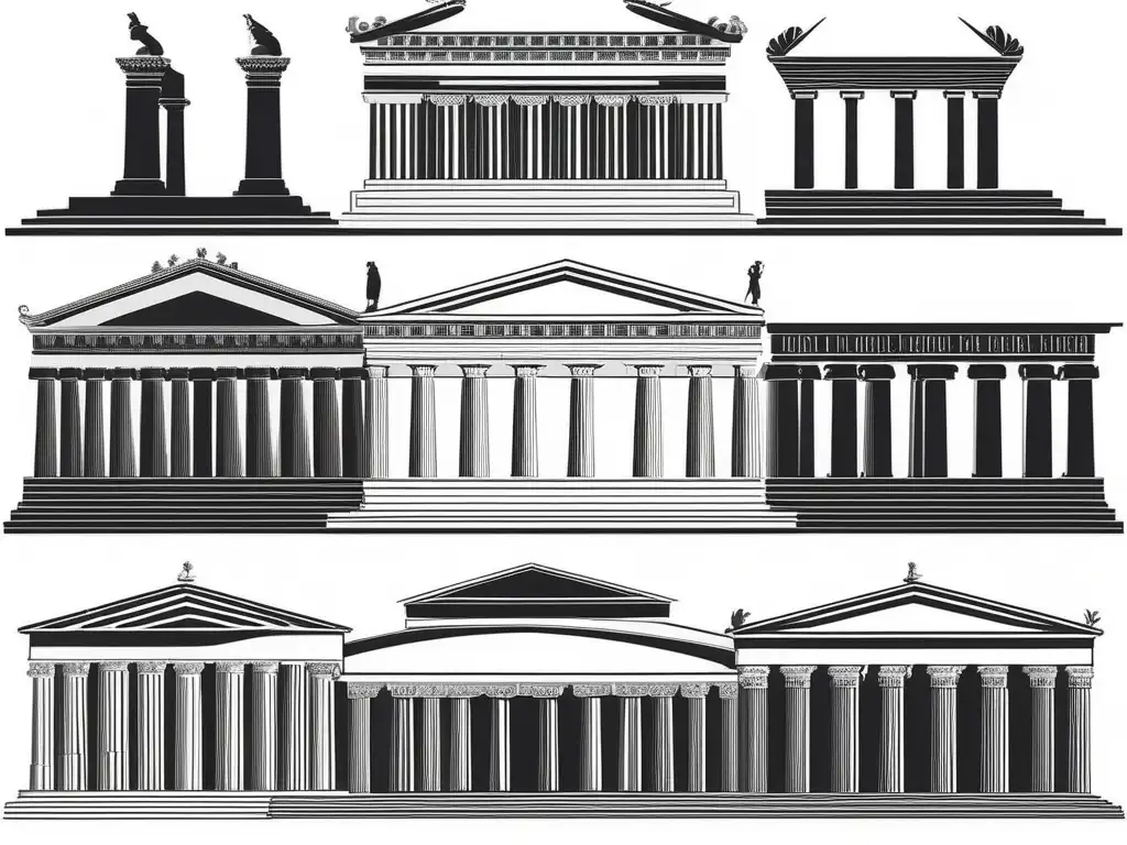 Imagen: Origen esclavitud Antigua Grecia - Periodos históricos representados en formato de línea de tiempo minimalista