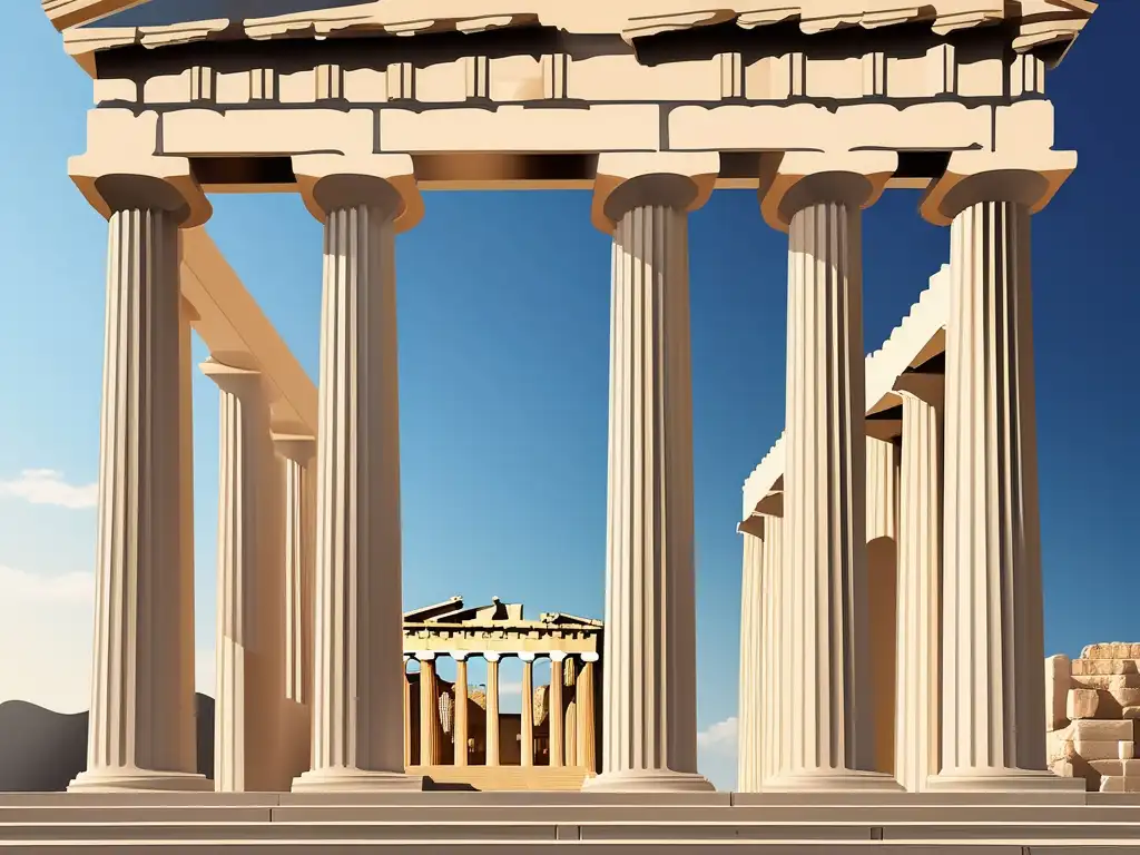 Importancia de los mitos griegos: Ruinas majestuosas del Parthenon en Atenas, Grecia